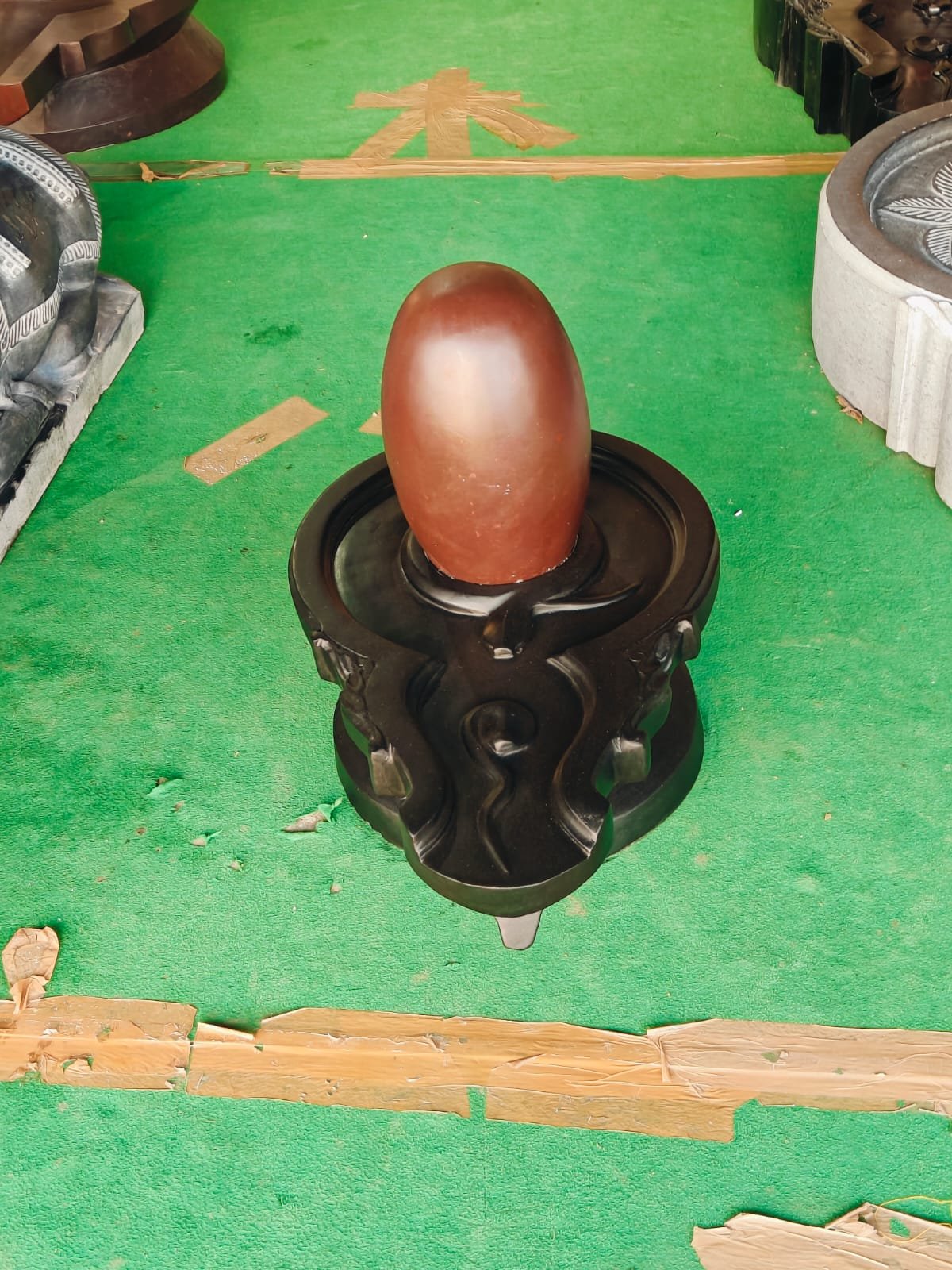 1feet swaymbhu Narmadeshwar shivling 2 feet damru base jaldhari